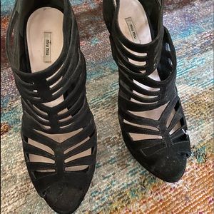 Pre owned Miu Miu cage sandals